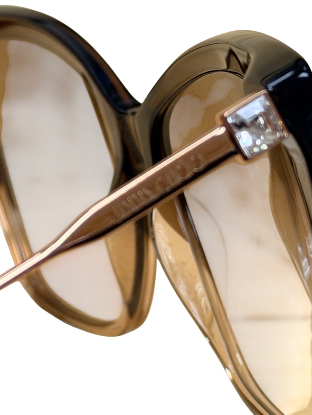 Jimmy Choo Ombre Brown Gradient Cat Eye Sunglasses 58 15 - Picture 3 of 5
